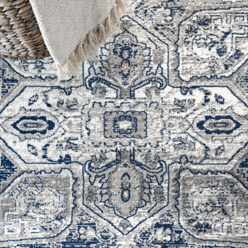 Jerica modern Persian Vintage Medallion Area Rug